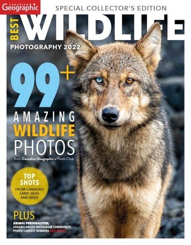 کتاب مجله انگلیسی کنیدین جئوگرافیک  Canadian Geographic - Best Wildlife Photography 2022