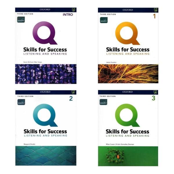 مجموعه 4 جلدی کیو اسکیلز فور ساکسس ویرایش سوم Q Skills for Success Listening and Speaking