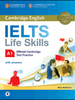 کتاب زبان کمبریج انگلیش آیلتس لایف اسکیلز Cambridge English IELTS Life Skills A1