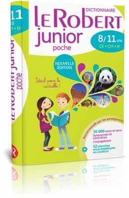 کتاب دیکشنری فرانسه ل روبرت جونیور  Dictionnaire Le Robert Junior Poche 8-11 ans CE-CM, 6eme